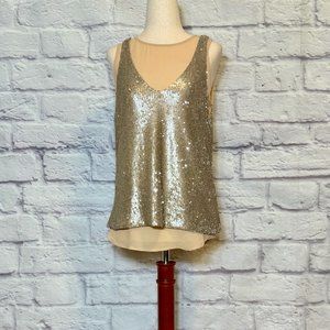 Anthropologie Greylin Gold Top